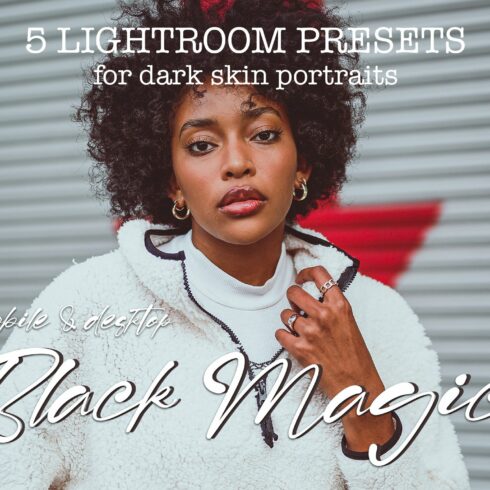 5 Dark Skin Lightroom Presetscover image.