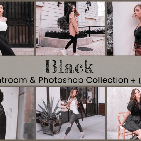 Black Lightroom Preset Photoshop LUTcover image.