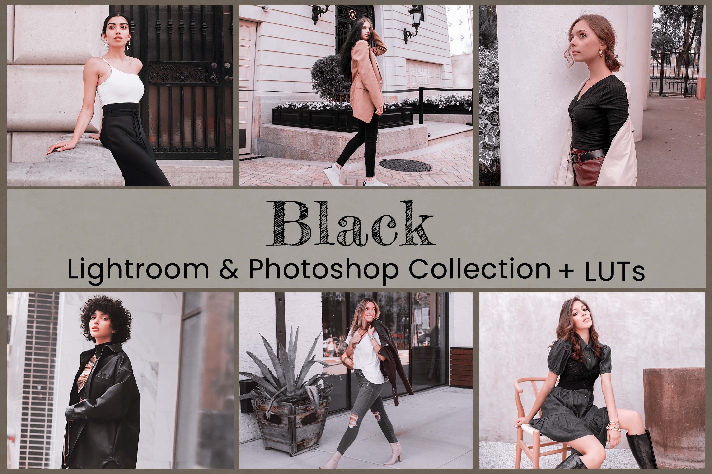 Black Lightroom Preset Photoshop LUTcover image.