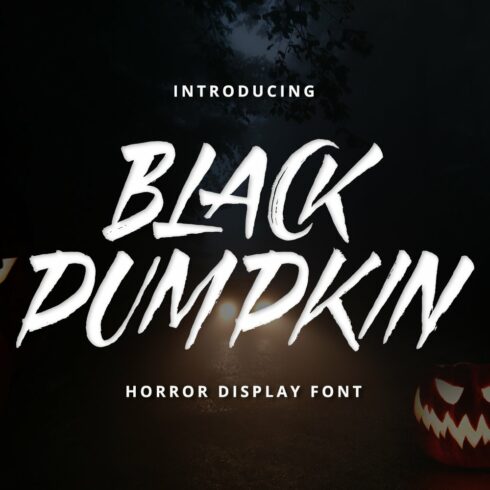Black Pumpkin - Horror Display Font cover image.
