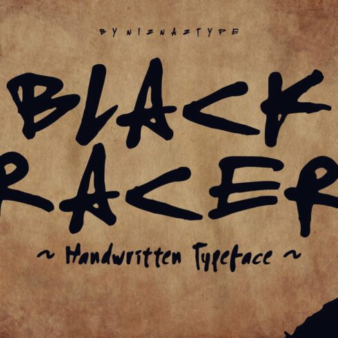 Black Racer - A Handwritten Font cover image.