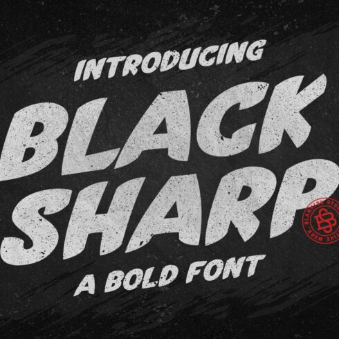 Black Sharp a Bold Font cover image.