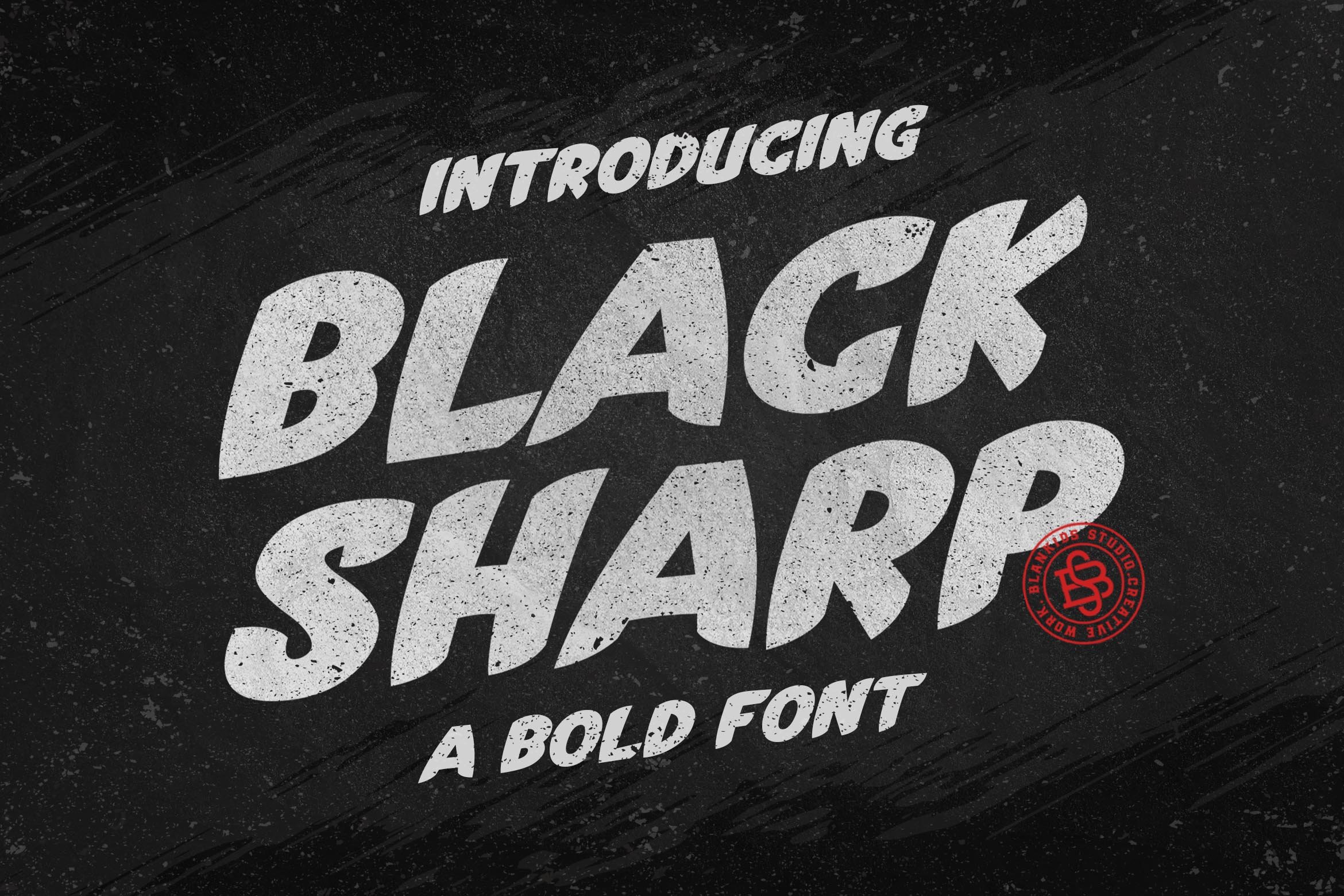 Black Sharp a Bold Font cover image.