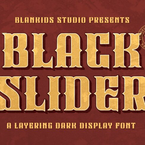 Black Slider a Layering Dark Displaycover image.