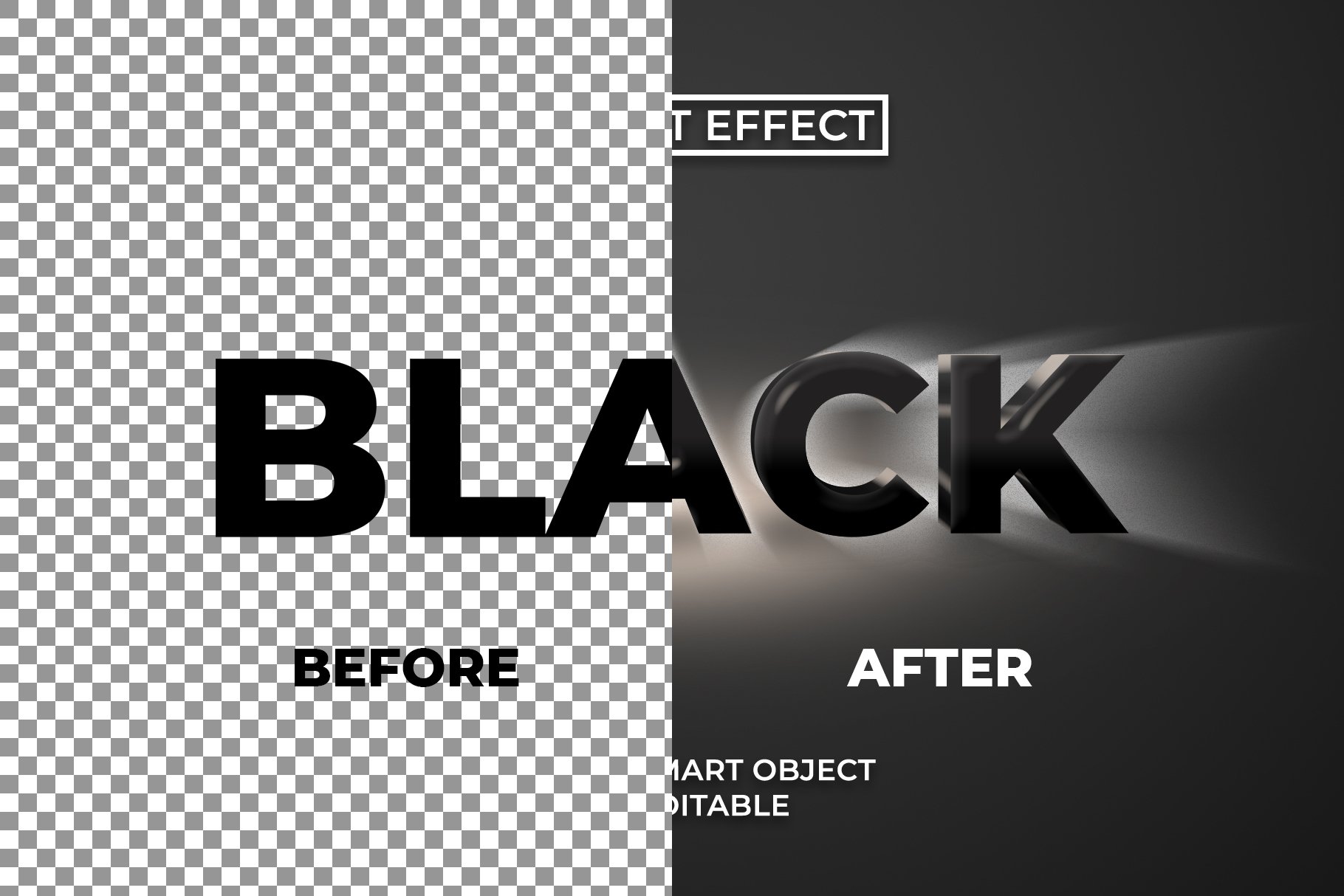 black text effect 3 444