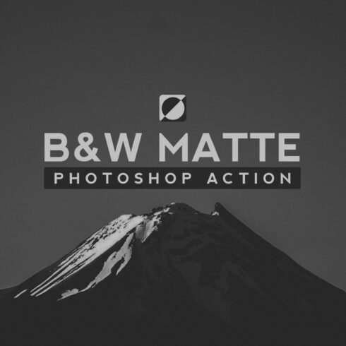 Black & White Matte Photoshop Actioncover image.
