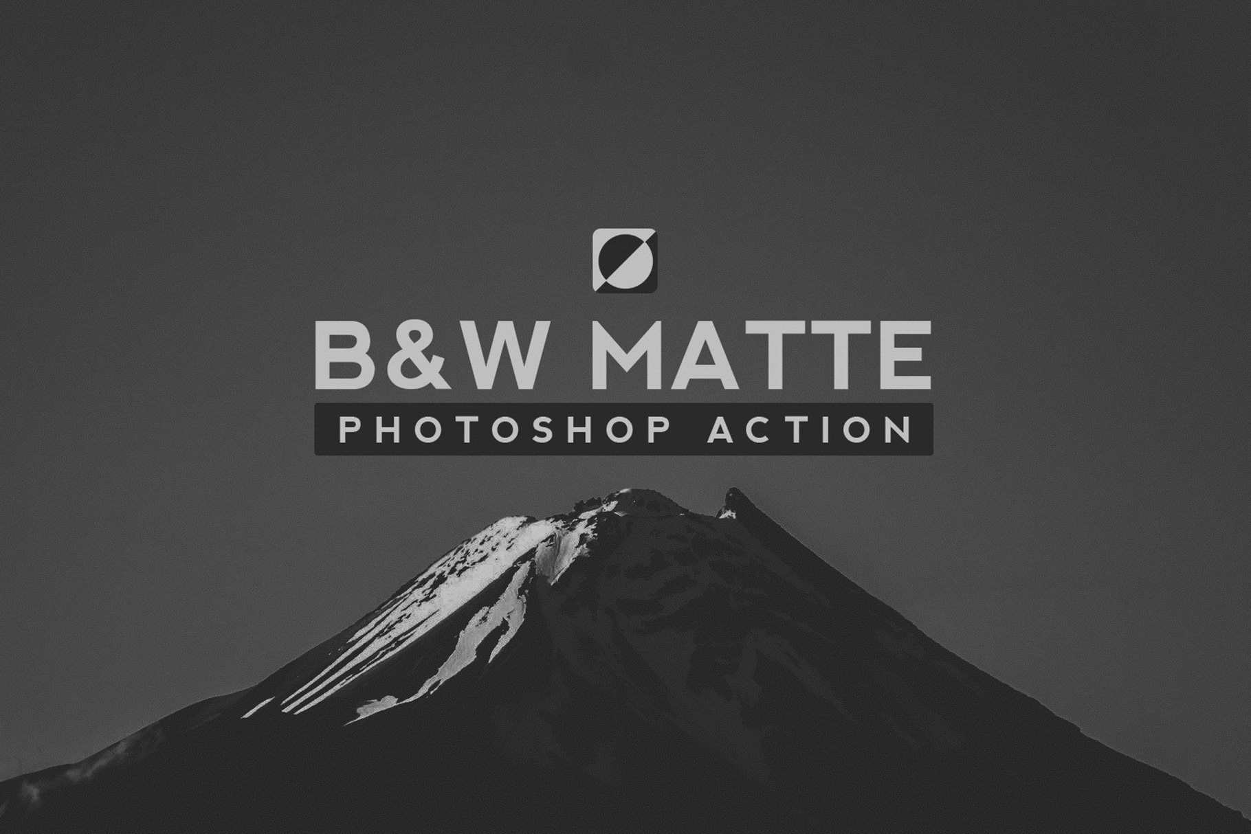 Black & White Matte Photoshop Actioncover image.