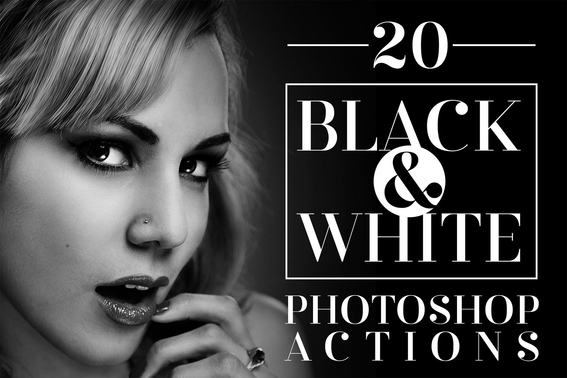 Black & White Photo Effect Actionscover image.