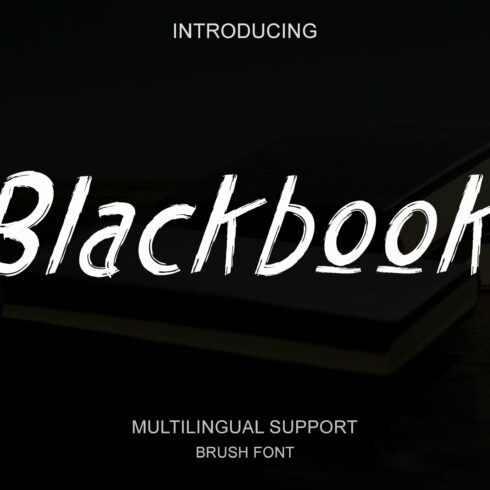 Blackbook - Brush font cover image.