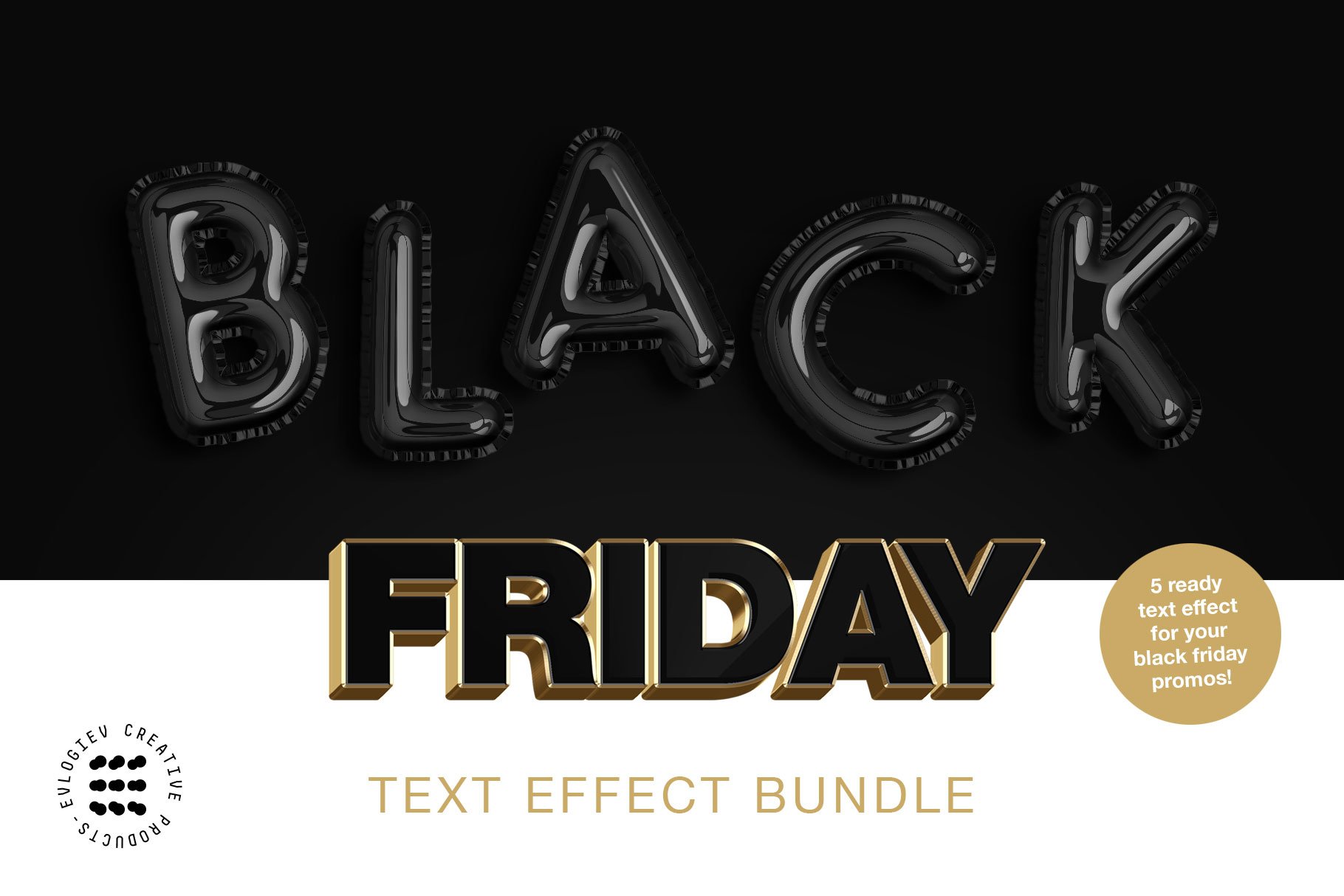 Black Friday Text Effect Bundlecover image.