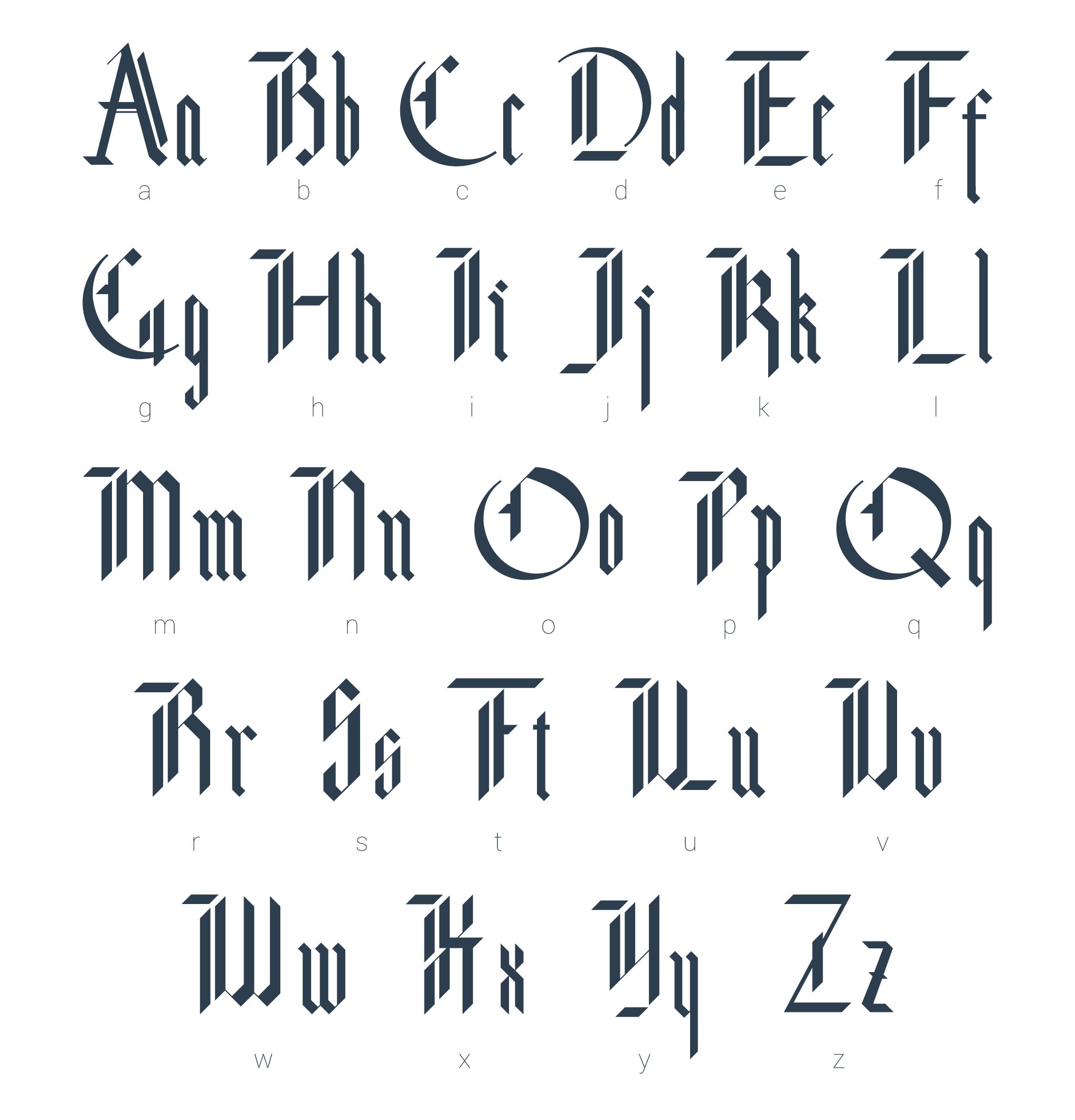 Blackletter Modern Gothic Font Masterbundles