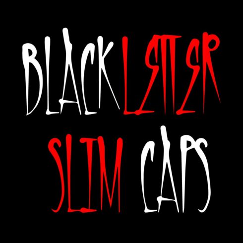 BLACKLETTER SLIM CAPS cover image.