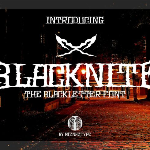 Blacknite - Blackletter Font cover image.