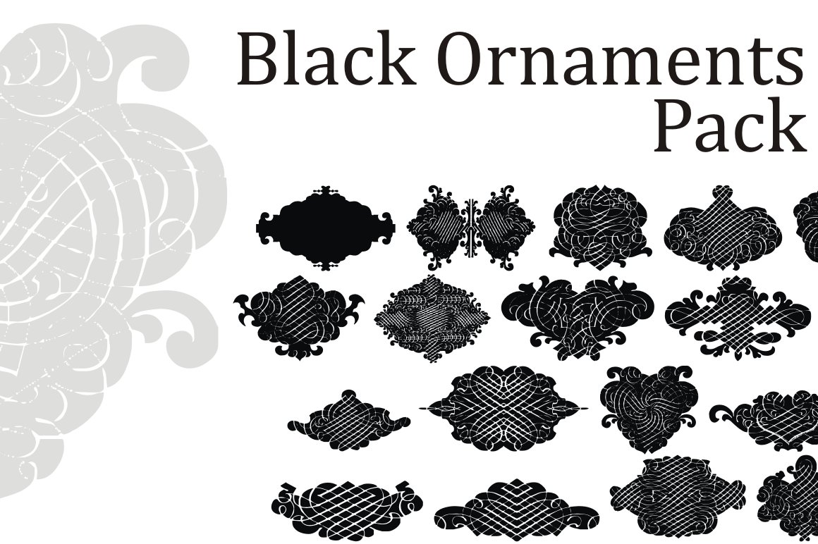 Black Ornaments Pack cover image.