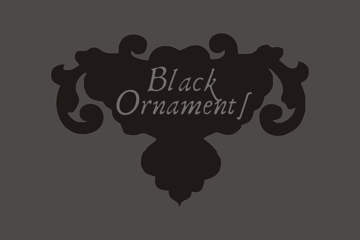 Black Ornaments Pack preview image.