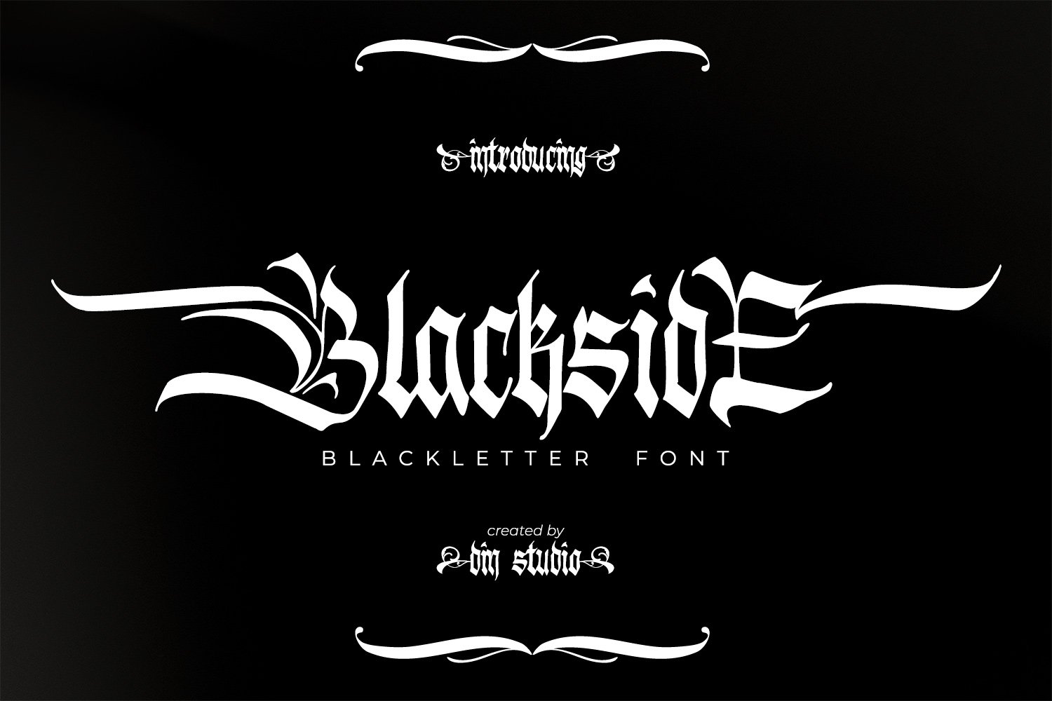 Lifetime Bundle Blackletter Font preview image.