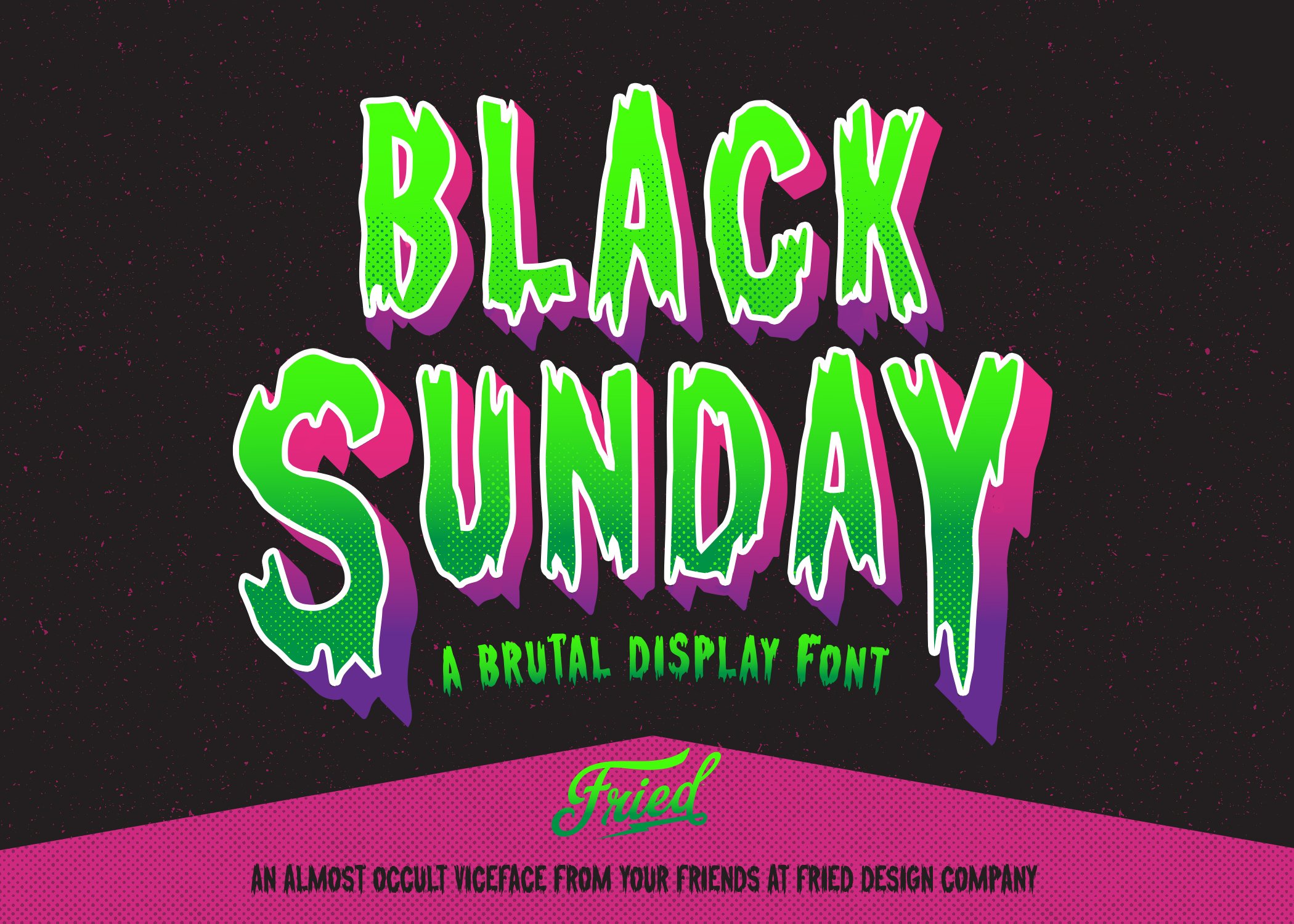 Black Sunday Display Font cover image.