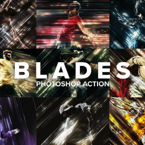 Blades Photoshop Actioncover image.