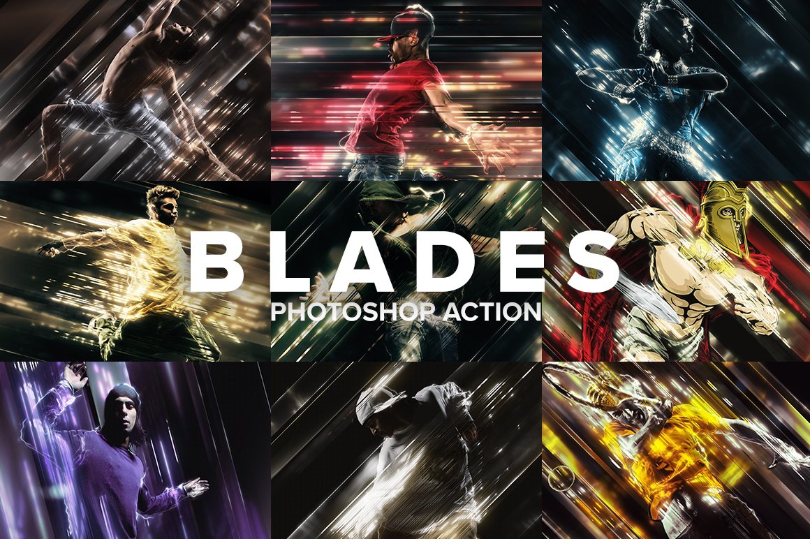 Blades Photoshop Actioncover image.