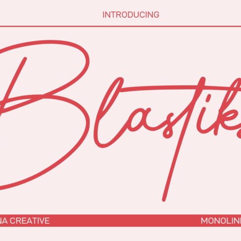 Blastiks Signature Font cover image.