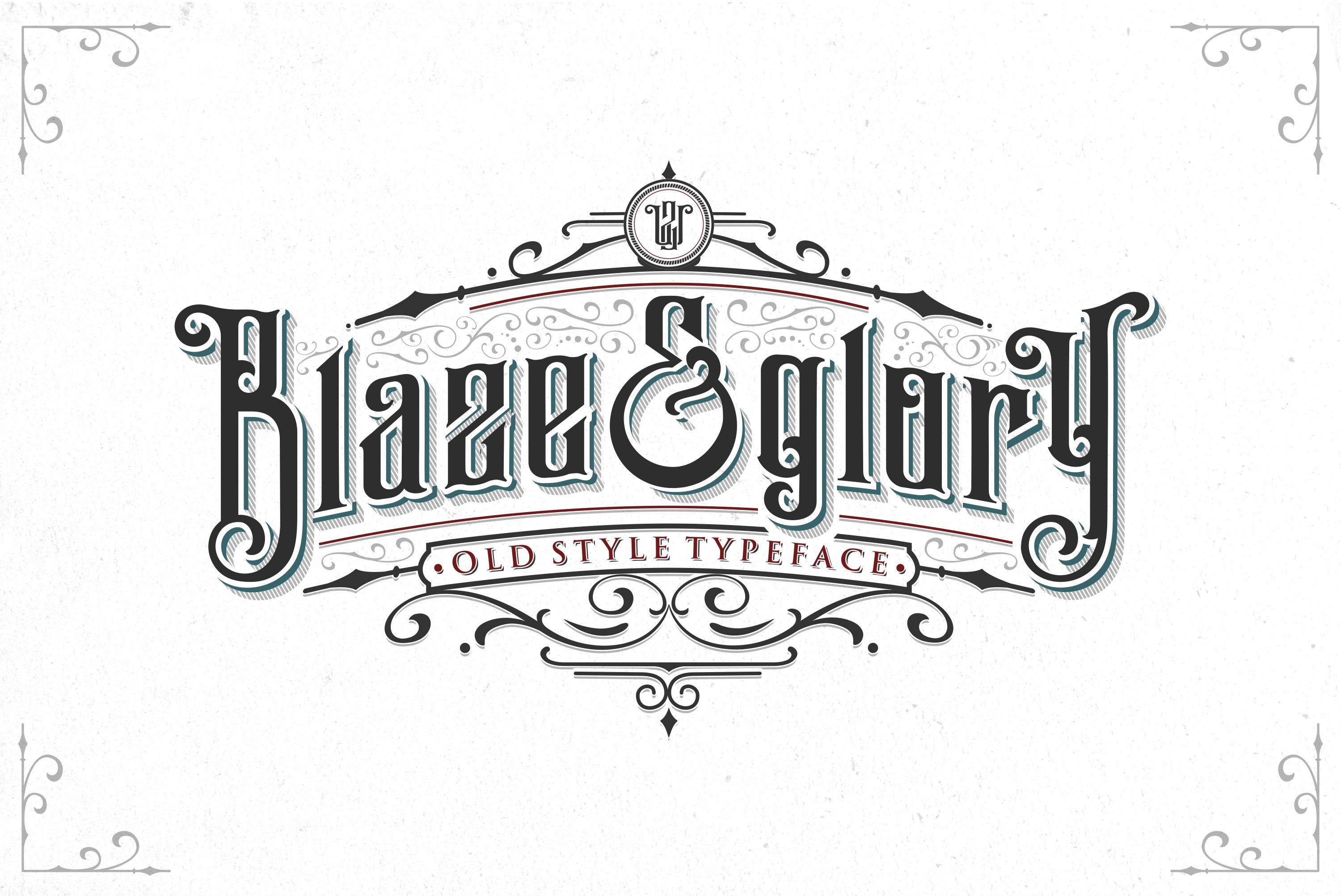 Blaze & Glory Typeface + Extras cover image.
