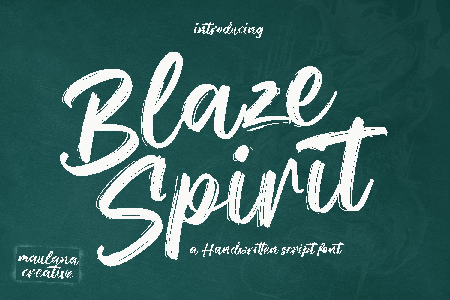 Blaze Spirit Brush Script Font cover image.