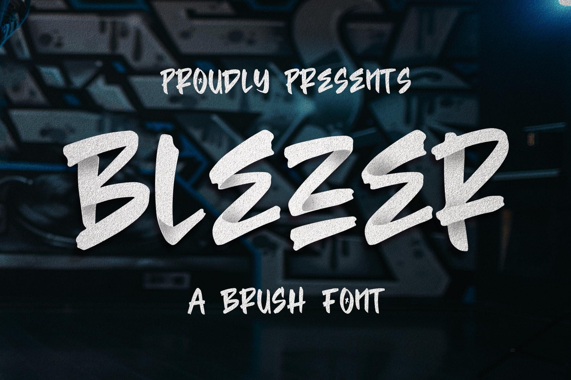 Blezer Clean Brush Font cover image.