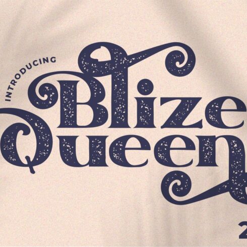 Blize Queen - Display Serif Fontcover image.