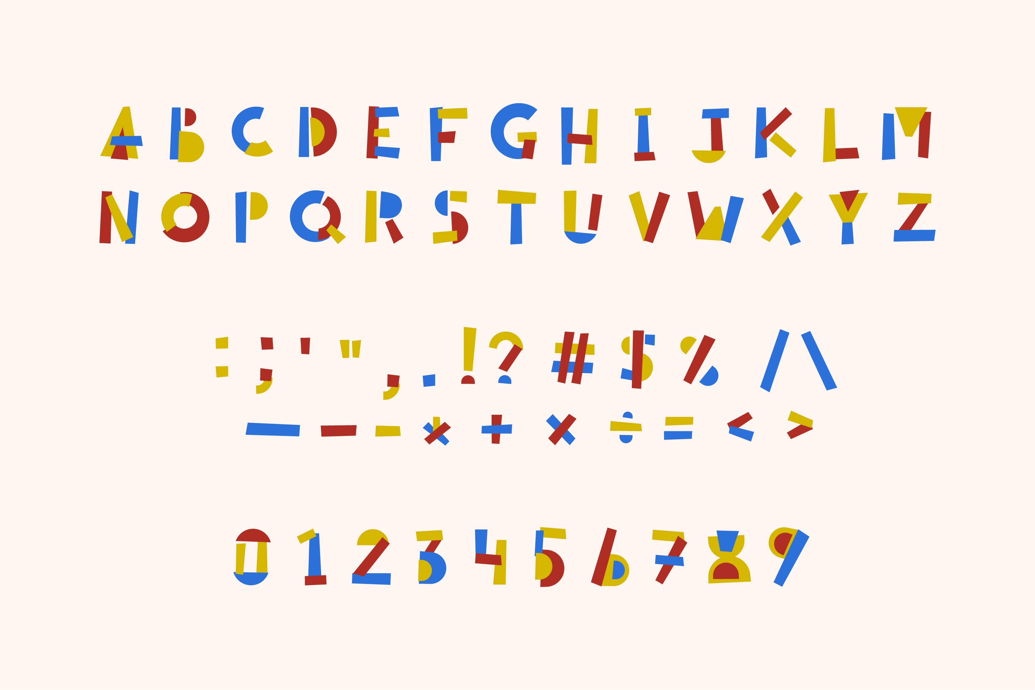 Block and Shape – Display SVG Font preview image.