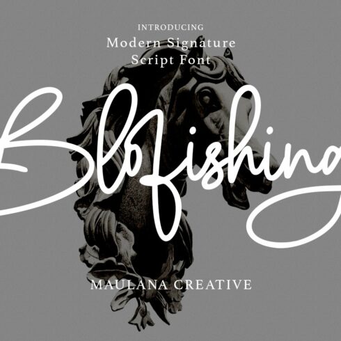 Blofishing Modern Signature Script F cover image.