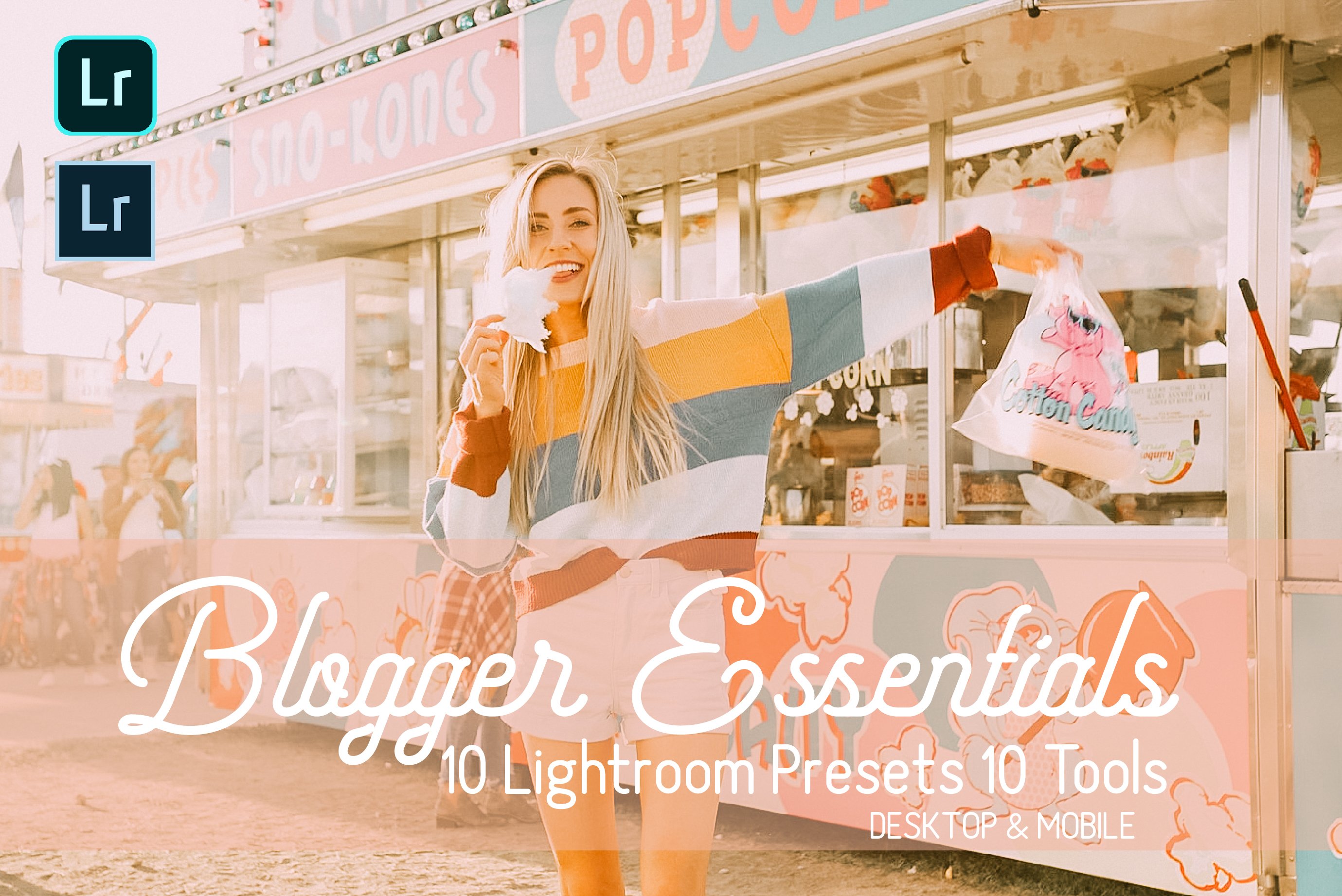 Blogger Essentials Lightroom Presetscover image.