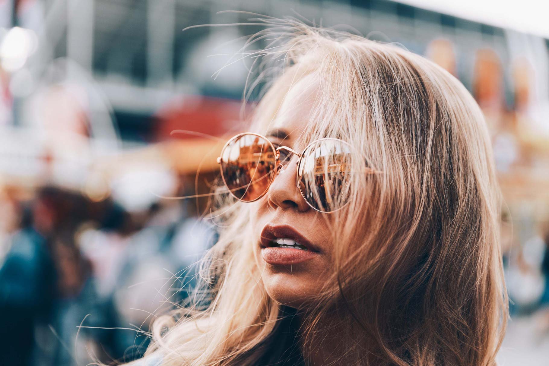 blonde hair sunglasses 398