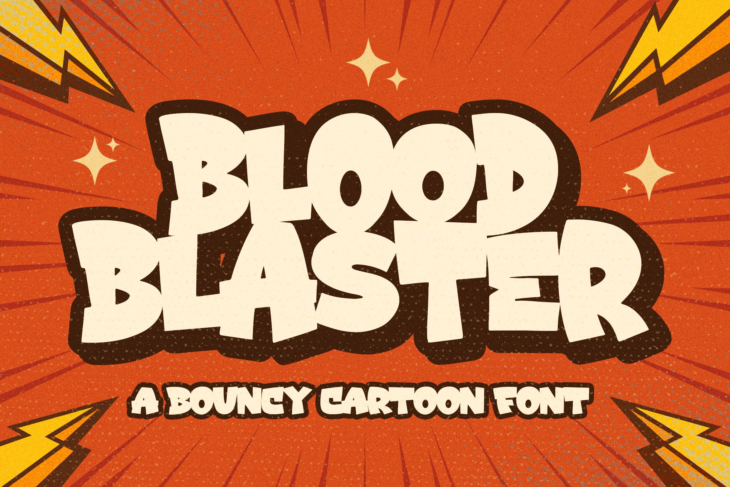 Blood Blaster a Bouncy Cartoon Font cover image.