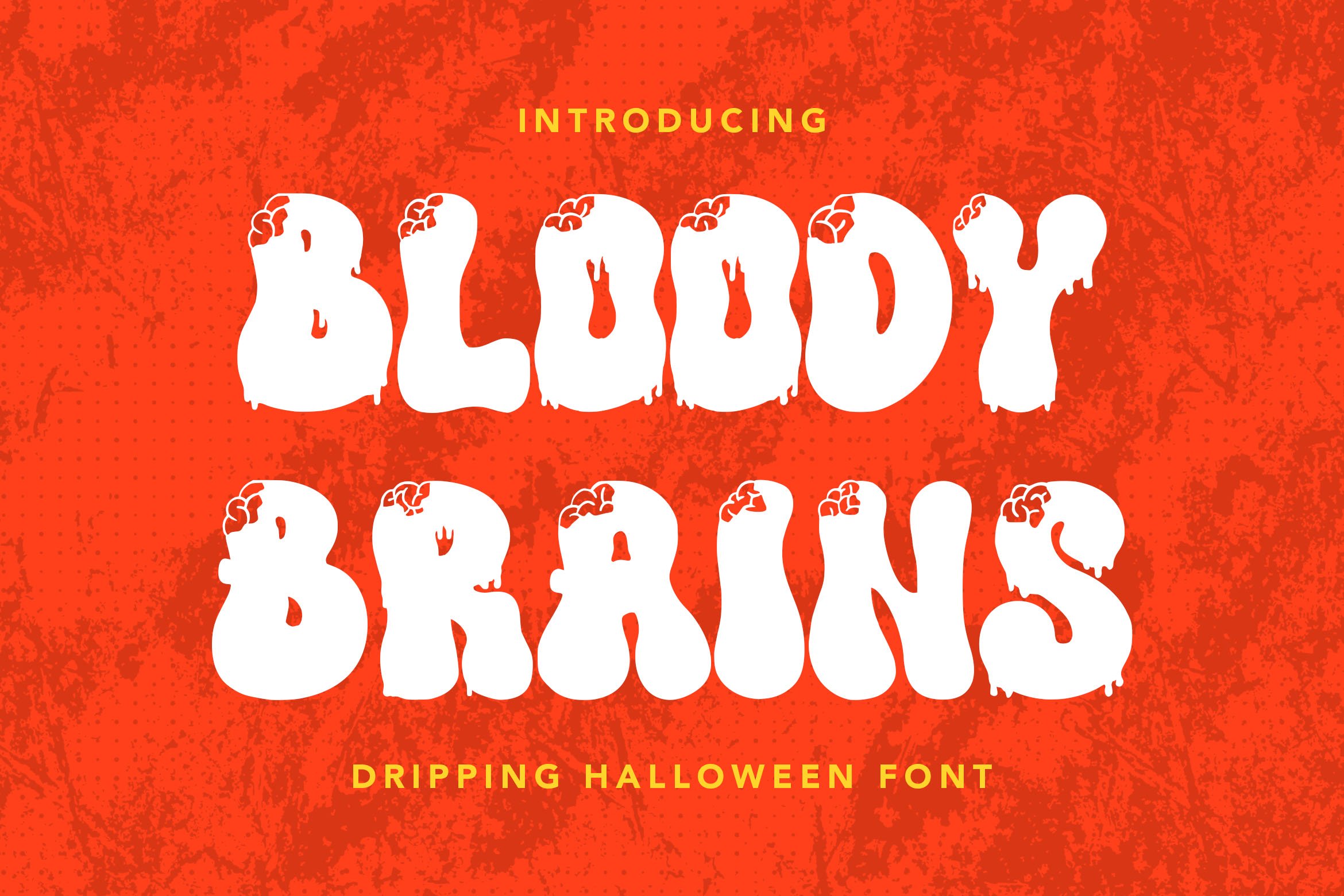 Bloody Brains - Halloween Font cover image.