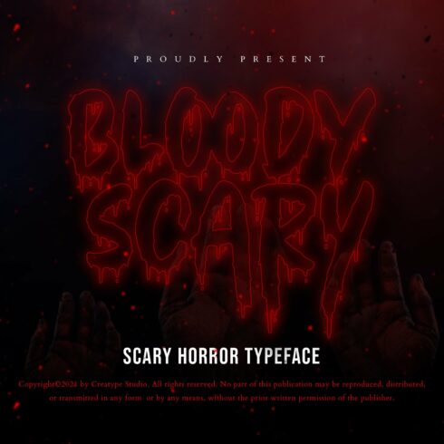 Bloody Scary Horror Halloween Font cover image.