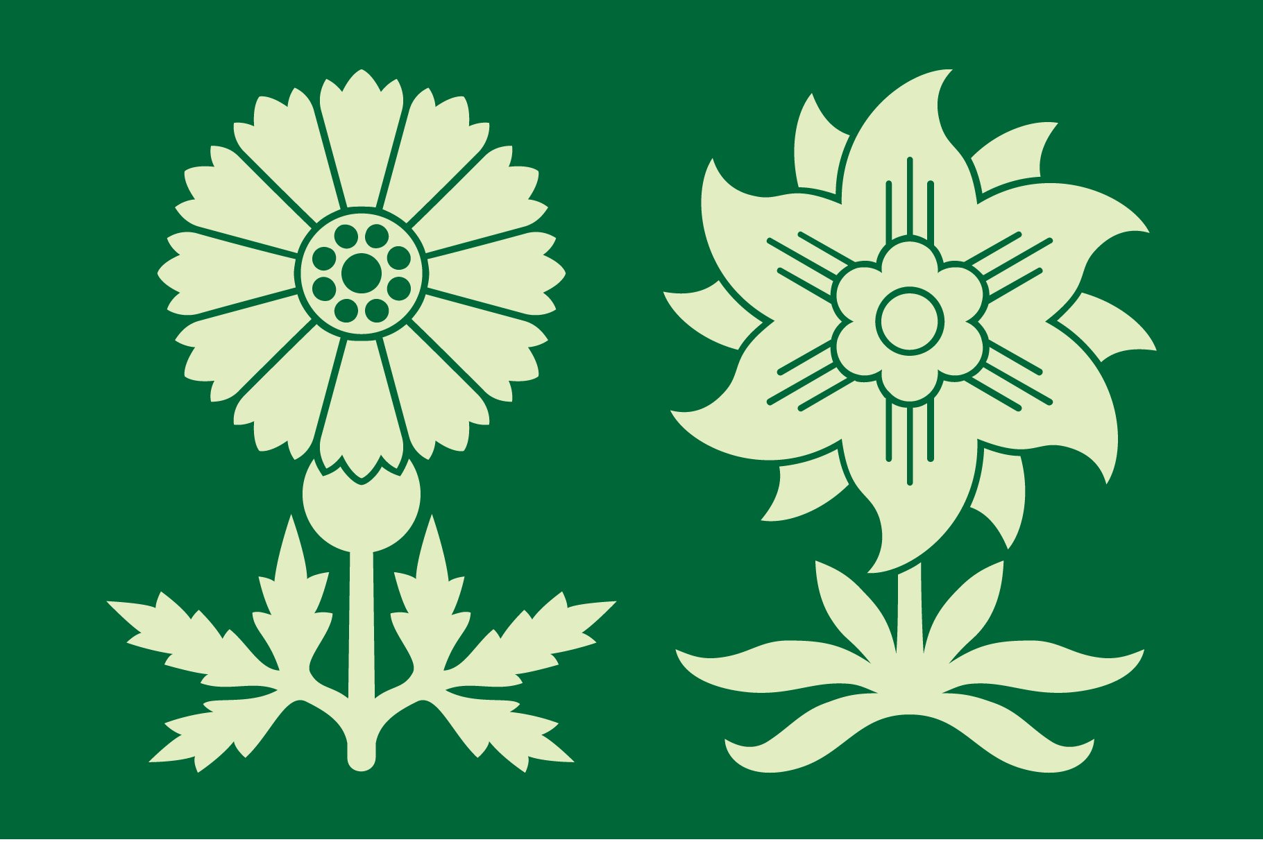 blooming ornaments banners 06 189