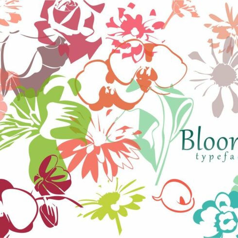 Bloomy typeface cover image.