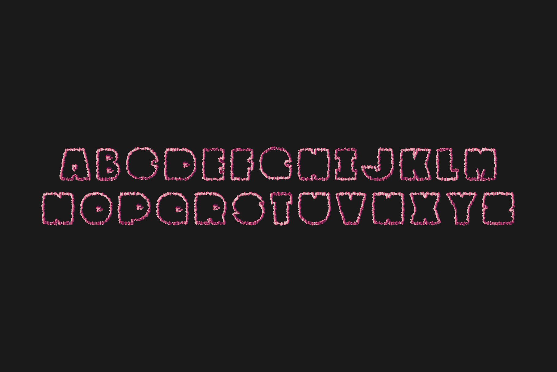 Vector Alphabet. Blossom preview image.