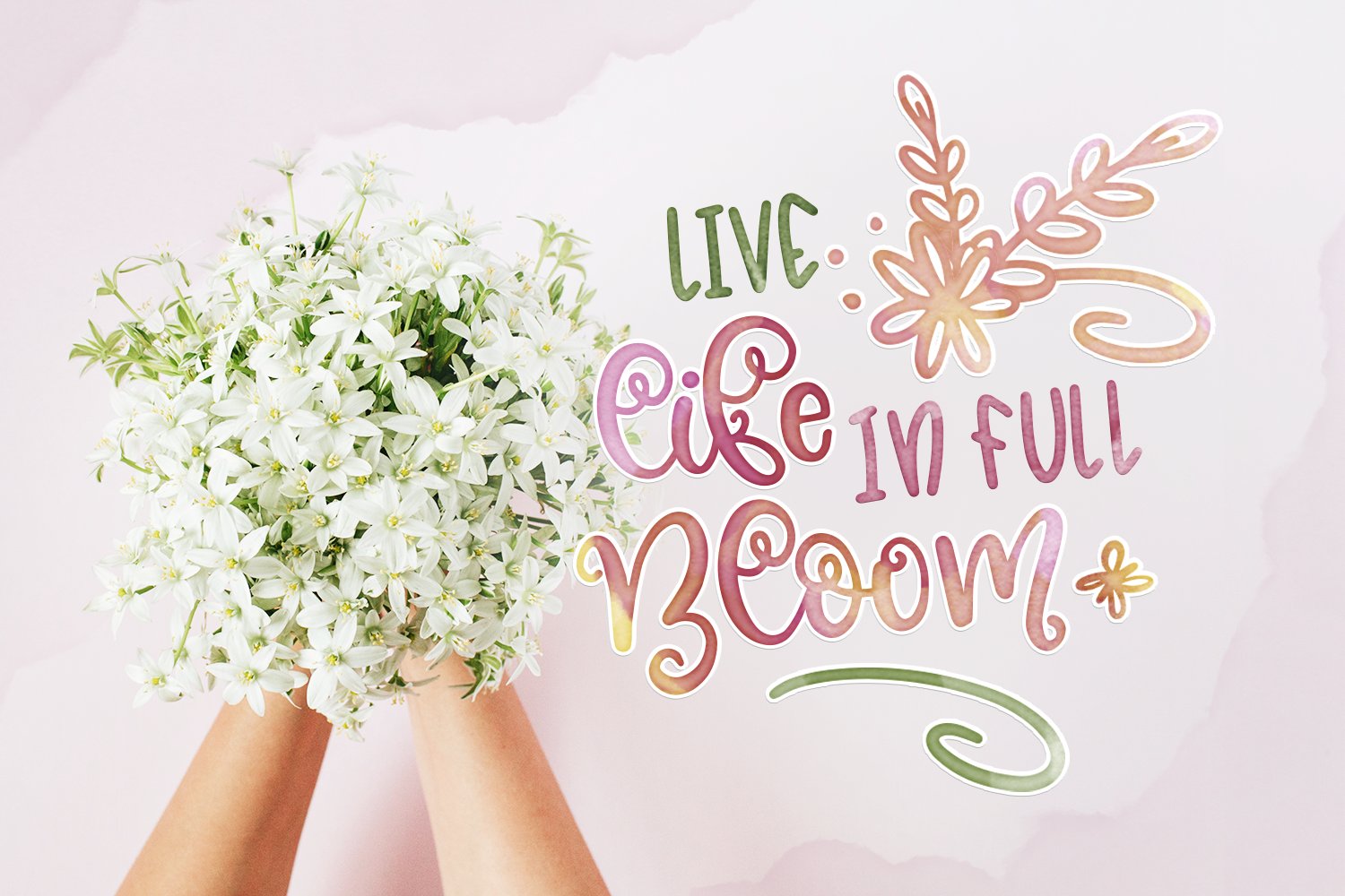 blossomy showcase font duo bonus doodles 4 433