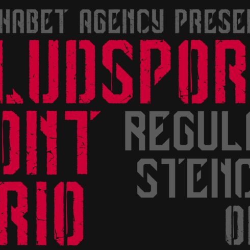 BLUDSPORT FONT TRIO cover image.