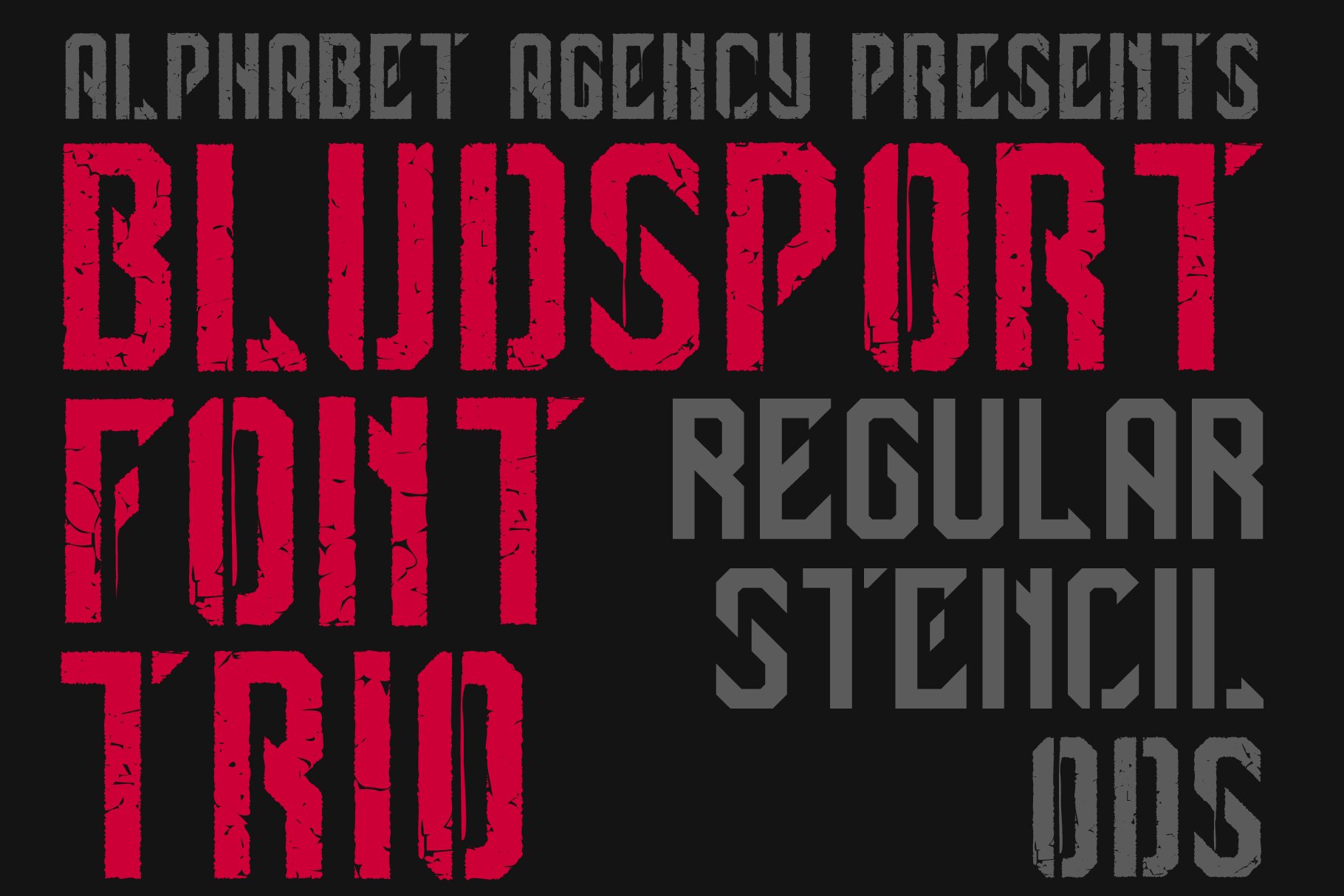 BLUDSPORT FONT TRIO cover image.