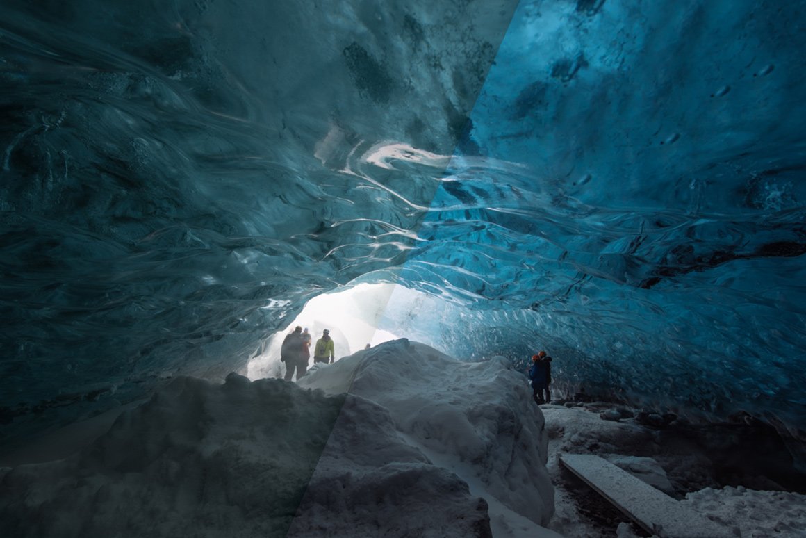blue glacier cave 455
