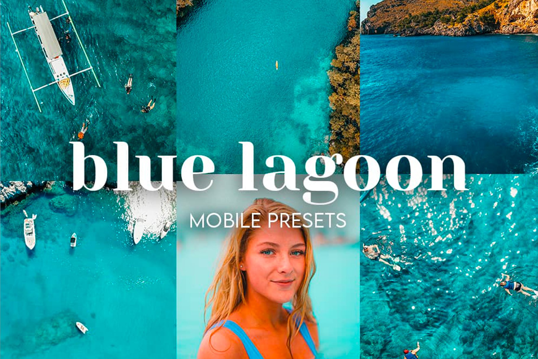 Blue Lagoon Lightroom Mobile Presetscover image.