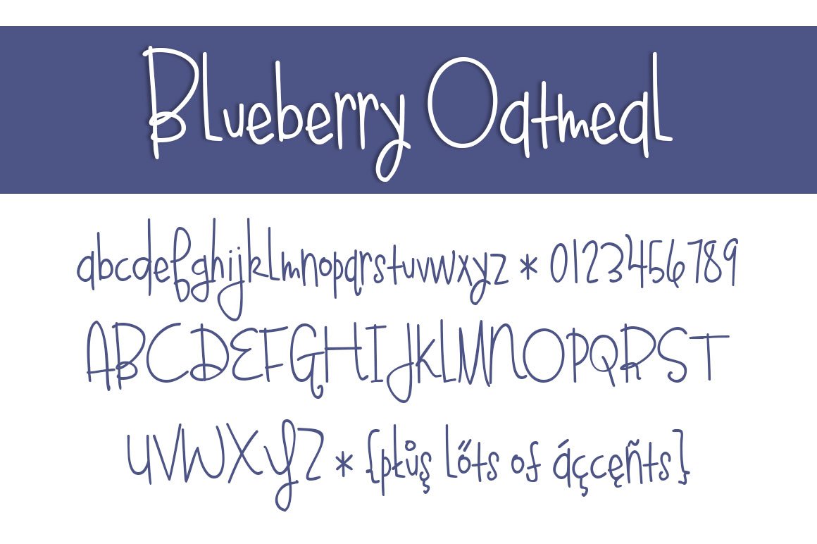 blueberry oatmeal letters 548