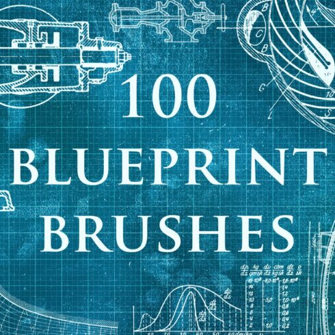 100 Blueprint Technology Brushescover image.
