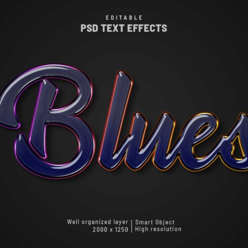 Blues glass light editable textcover image.