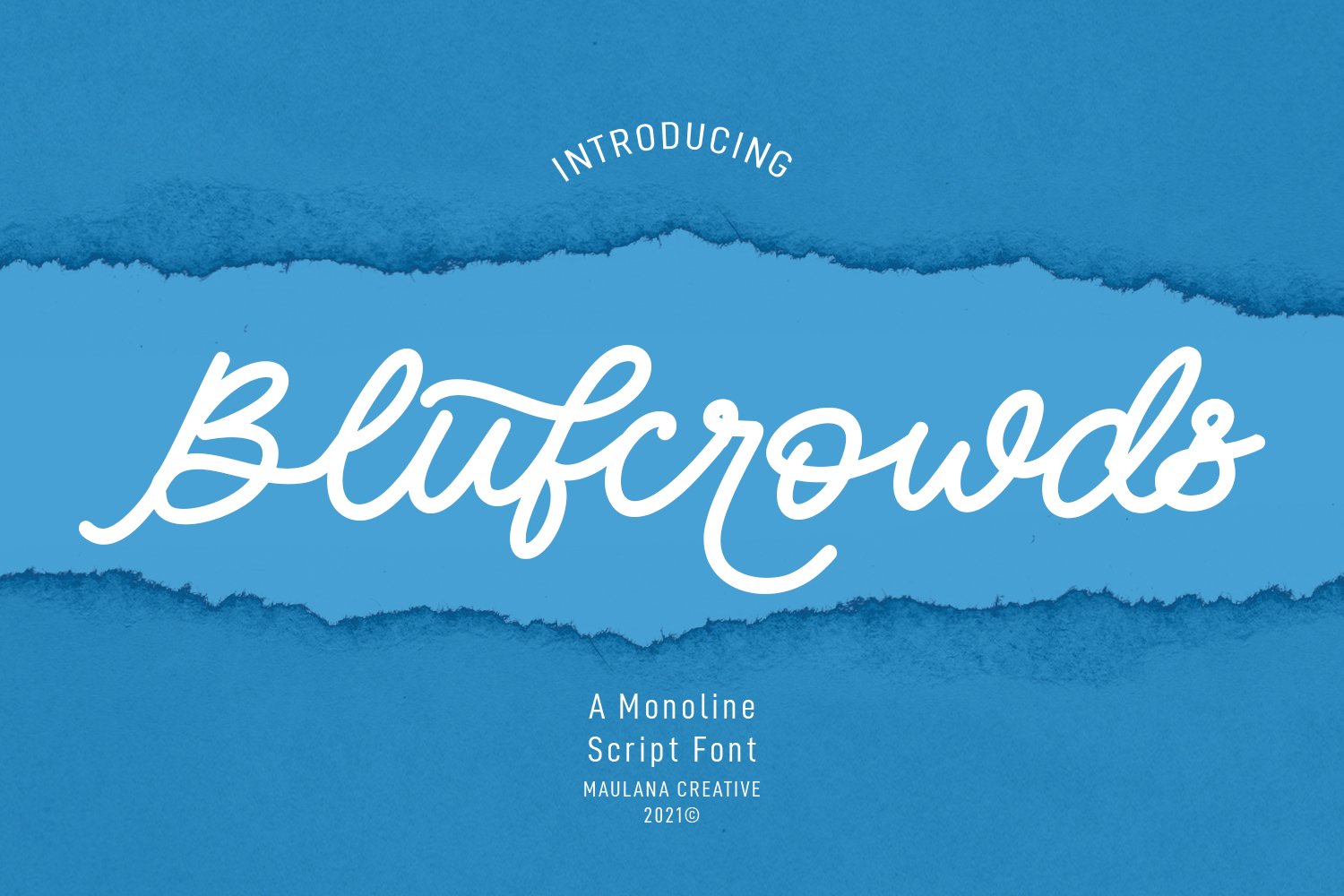 Blufcrowds Classic Script Font cover image.