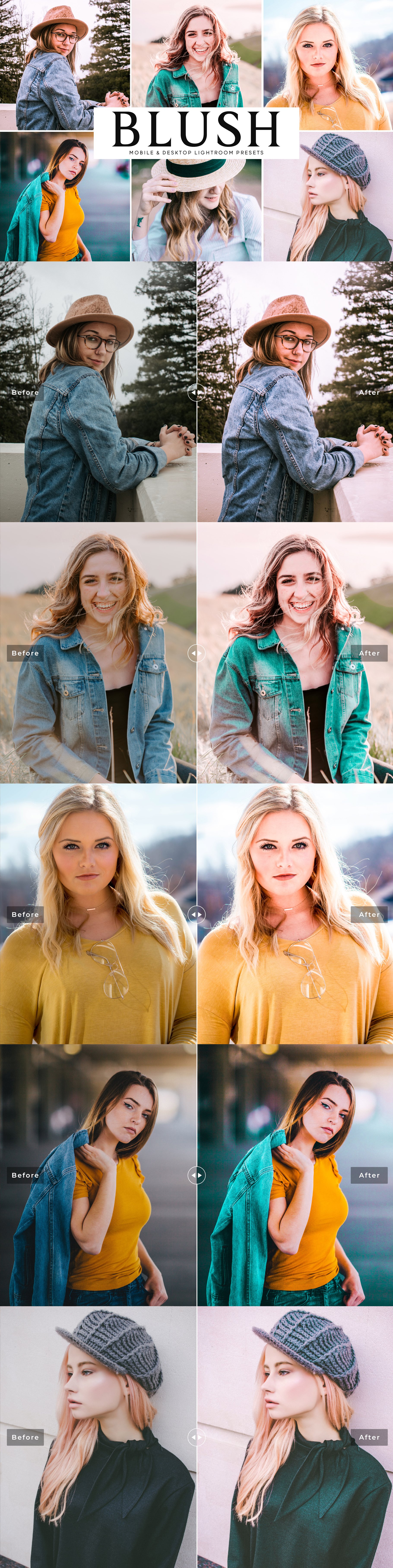 Blush Pro Lightroom Presetscover image.