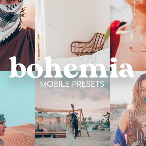 Bohemia Lightroom Mobile Presetscover image.