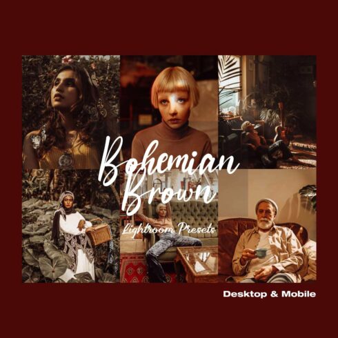 Bohemian Brown Lightroom Presetscover image.